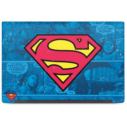DC Comics Superman Logo Background Pattern Dell Latitude Skin